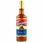 Torani Amaretto syrup 750 ml i glasflaska