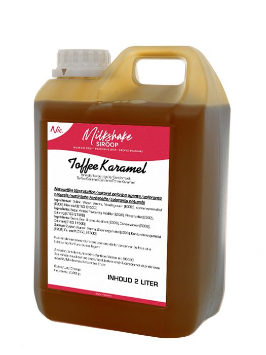 Milkshakesyrup, Toffee Karamell 2L