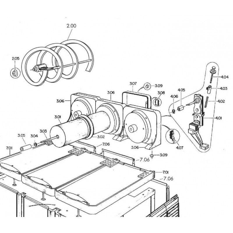 Lock bakom motor CAB Faby
