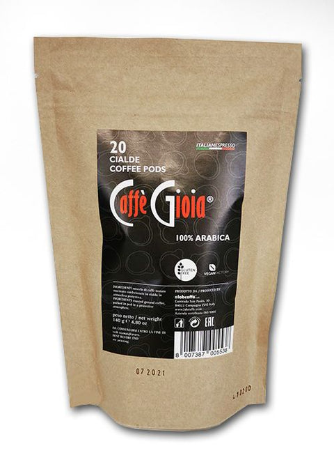 Gioia Nero 100% Arabica pods, 20pack