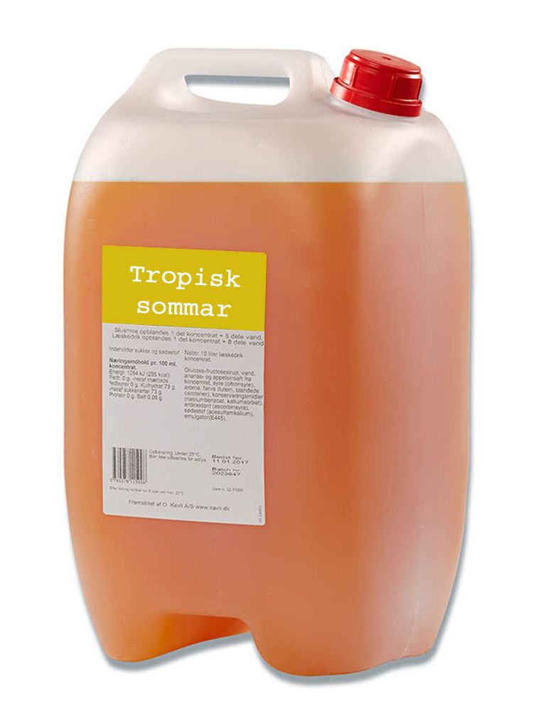 Slushsyrup Tropisk Sommar 10L