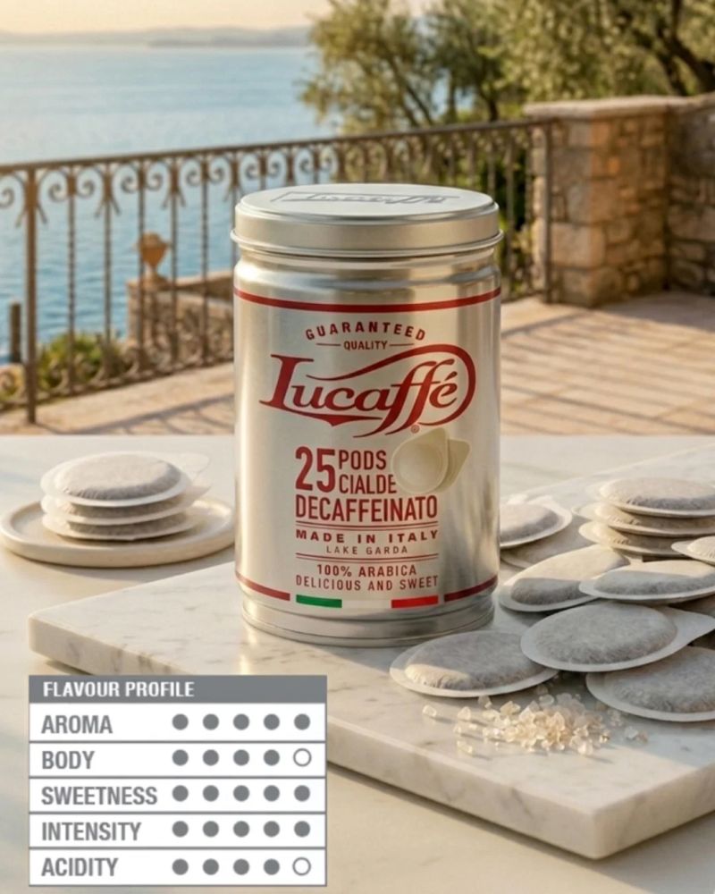Lucaffe Koffeinfria pods, 25st