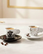 Espressokopp silver Lucaffe, 60ml, 6st