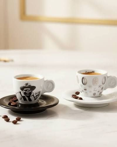 Espressokopp silver Lucaffe, 60ml, 6st