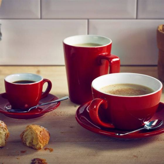 Cappuccinokopp Milano, 170ml, röd