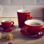 Cappuccinokopp Milano, 170ml, röd