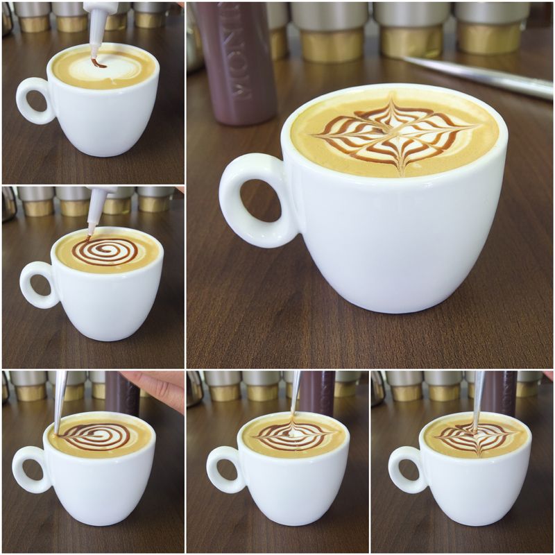 Barista klämflaska för Latte Art