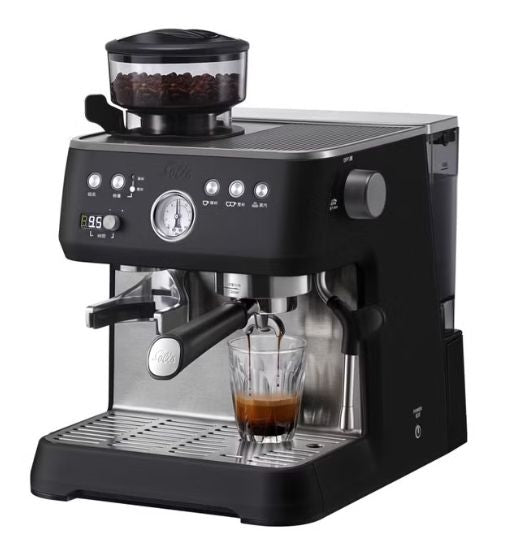 Solis Perfetta Espresso Grind - Espressomaskin m kvarn, svart