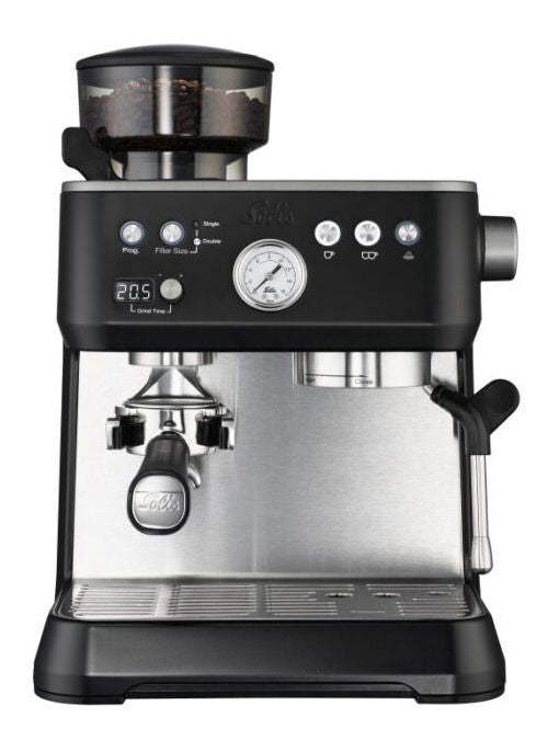 Solis Perfetta Espresso Grind - Espressomaskin m kvarn, svart