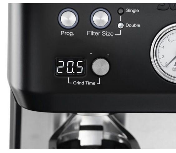 Solis Perfetta Espresso Grind - Espressomaskin m kvarn, svart